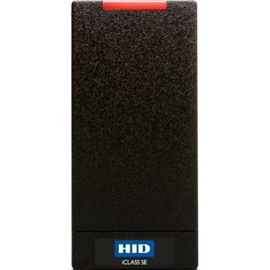 HID 900NBNTEK20000 R10 iCLASS SE Smart Card Reader, Supports 13.56 MHz iCLASS Seos Cards, and Mobile IDs via NFC and Bluetooth Smart, Wiegand, Pigtail, Black