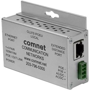 ComNet CLLFE1POEU 1 Port EOC Ethernet Extender, Local, 1 Channel, Small Size, UTP