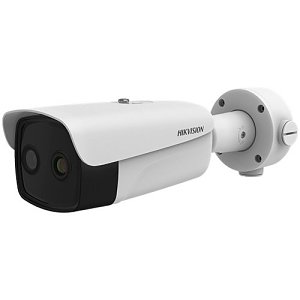 Hikvision DS-2TD2637-15-P 4MP Thermal IR Bullet IP Camera, 6mm Fixed Lens, White