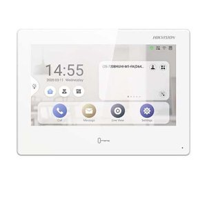 Hikvision DS-KH9310-WTE1 Ultra Series 7" Colorful Touch Screen Indoor Station, White