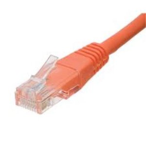 Connectix 003-3NB4-020-07C CAT5e Patch Cable, LSOH with Latch Protection Boot, RJ45, UTP, 2m, Orange
