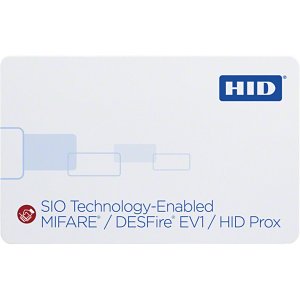 HID 38xx SIO-Enabled MIFARE DESFire EV1 + Prox Card