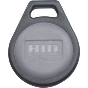 HID 1346LNSMN ProxKey III 1346 Key Fob, Programmed, Black Front, Logo Back, Sequential Matching Numbers