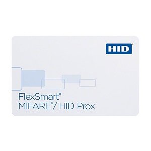 HID 1430NGGUN MIFARE Classic Credential Card, Glossy Front and Back, Card Number Only, No Slot Punch