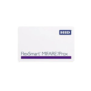 HID 1441BGGMNM FlexSmart Series MIFARE Classic and Prox Card,  4K Standard PVC, Programmed 13.MHz with MIFARE6 and 125 kHz with Prox Format, Sequential Matching Encoded and Printed Numbers, No Slot Punch, White