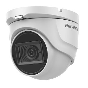 Hikvision DS-2CE76D0T-ITMF Value Series, IP67 2MP 2.8mm Fixed Lens, IR 30M HDoC Turret Camera, White