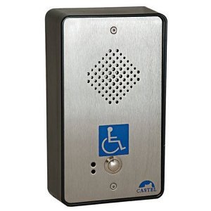 Castel 440.0700 Secondary 1-button Station in Disabled version Anti-vandalism