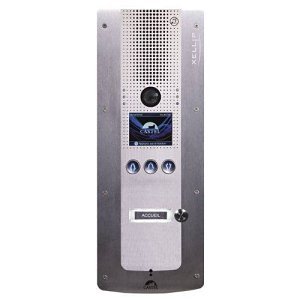 Castel 590.5000 Audio Video Door Entry System with Scrolling-names-Function and 1 call button, Full IP-SIP, Power Over Ethernet, Compliant with Disability Law