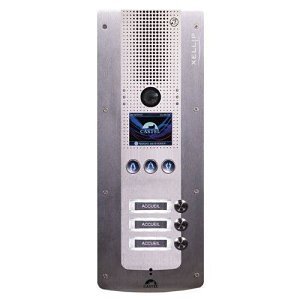 Castel 590.5100 Audio Video door entry system with Name Scrolling Function and 3 Call Buttons, Full IP-SIP, Power Over Ethernet, Disability law compliant