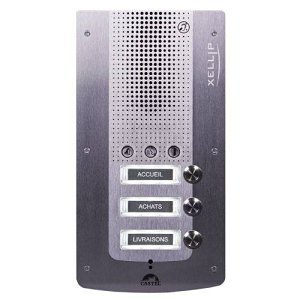 Castel 590.0200 Full IP-SIP Audio Entry Phone 3 Call Buttons Compliant, Power over Ethernet, Disability Compliant, Stainless Steel