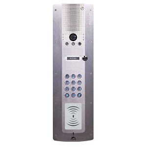 Castel 590.1160 Audio Video Door Entry System 1 call Button and Keypad, Bluetooth reader,Full IP-SIP, Power Over Ethernet, Compliant with Disability Law