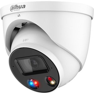 Dahua IPC-HDW3549H-AS-PV-S3 WizSense Series, IP67 5MP 2.8mm Fixed Lens, IR 30M Active Deterrence IP Turret Camera, White