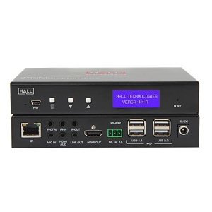 Hall VERSA-4K-R 4K Video and USB Extension for Point-to-Point or Matrix over IP