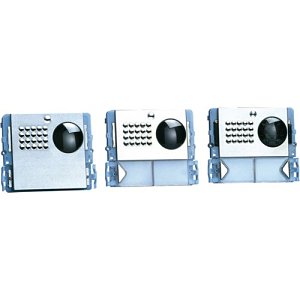 Comelit 3321-2 Powercom Series, 2-Button Module with Speaker Unit and Blue LED, Stainless Steel