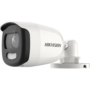 Hikvision DS-2CE10HFT-E Turbo HD Series ColorVu IP67 5MP HDoC Mini Bullet Camera, 2.8mm Fixed Lens,White