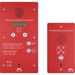 Castel REFUGE EAS 1 PACK 1-Button 1-EAS Station and LCD Intercom Unit (440.8951)