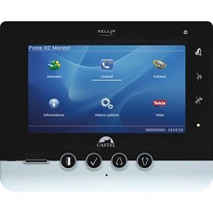 Castel 500.8000 Audio Video Reception Monitor, 7" color Touch Screen with PoE Power Supply