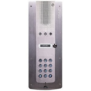 Castel XLESS AUDIO 1B CLAV Audio Door Station 1-Call Button with Keypad, Flush Mounting
