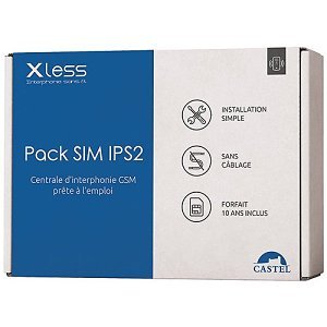 Castel PACK SIM IPS2 Pack IPS2 GSM Interface and 10-Year Prepaid Subscription