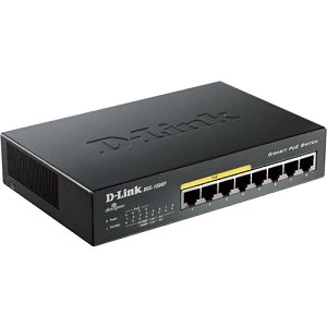D-Link DGS-1008P 8-Port Gigabit Desktop Switch with 4 PoE Ports