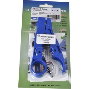 Elbac 998002-B0 Cable Stripper, 2 Blades 6mm, Blue