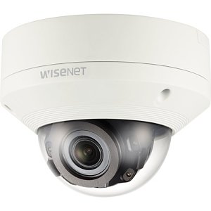 Hanwha XNV-8080R Wisenet X Series, WDR IP66 5MP 3.9-9.4mm Motorized Varifocal Lens, IR 50M IP Dome Camera, White