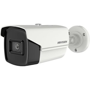 Hikvision DS-2CE16H8T-IT3F Pro Series 5MP 60m IR Ultra Low Light HDoC Bullet Camera, 2.8mm Fixed Lens, White