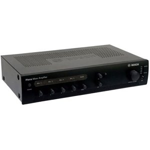 Bosch Audio PLE-1ME060-EU PLENA Economy Mixer Amplifier, 60W, 4 Microphones and 3 Background Music (BGM) Inputs