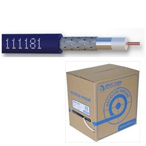 Elbac 111181-R4 Coaxial HD Video Cable iDefinition 61, 400M, Blue
