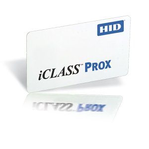 HID 1326LGSMV ProxCard II 1326 Clamshell Smart Card, Programmed, Glossy Front, Logo Back, Matching Numbers, Vertical Slot