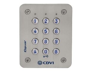 CDVI CAASE Keypad 100 Code 3 Relay Flush 12-48vdc