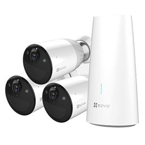 EZVIZ CS-BC1-B3 IP Night Vision Bullet Camera, 1080p, WIFI, Pack of 3