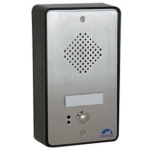 Castel MSPI1 Maylis Station with Aluminium Front Panel, Flush or surface mounted 1 Call Button and Label, 1 Programmable Relay