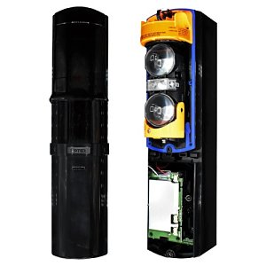Optex SL-200TNR Hybrid Battery-Powered Photoelectric Beam Detector, 200' Outdoor, 400' Indoor Perimeter