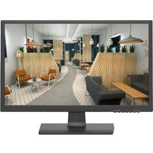 W Box WBXMP19 18.5" Full HD Pro-Grade LED Colour Monitor, 24/7/365 Operating Capability,  Surveillance Monitor, Landscape Desk Digital Display