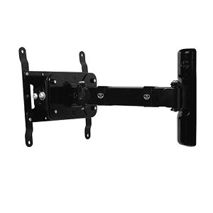 B-Tech BT7514 Double Arm Flat Screen Wall Mount with Tilt and Swivel, 360° Screen Rotation, Load Capacity 15Kg