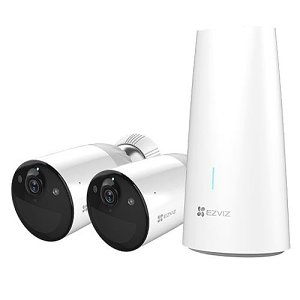 EZVIZ CS-BC1-B2 IP Night Vision Bullet Camera, 1080p, WIFI, Pack of 2