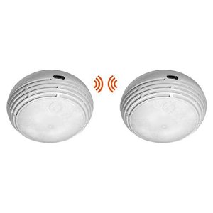 Finsecur DET0002-FIN01-F Domestic Optical Smoke Detector, NF Compliant, with Battery, White