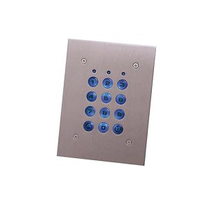 XPR EX6 A304 Standalone Keypad Brushed Steel Flush Mounting and Plastic Keys, IP65