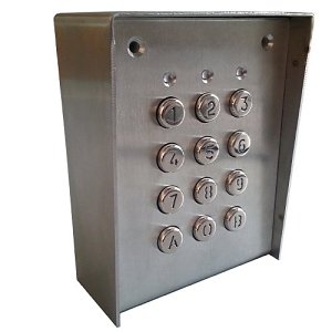 XPR 62A Keypad with Stainless Steel Housing and Backlit Keys