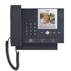Aiphone GTMKBN GT Series Video Security Guard Station with NFC Reader and Wide Angle Zoom