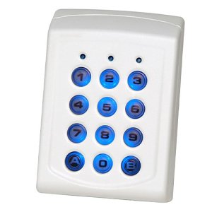 XPR LCS2 ABS Surface Mount Keypad with Plastic Keys, Multi-Wiegand, White