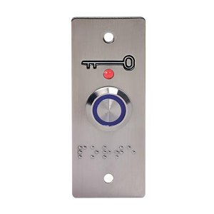 Sewosy PB19-BBL3E-B12 Push Button with Mortise Mounting Plate, Braille Marking PORTE Buzzer