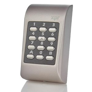 XPR MTPADP-BT-EH-SA Bluetooth Standalone Keypad and RFID, RS-485, Wiegand, Capacity for 100 Codes-Cards, Silver