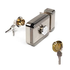 CDVI MVM2C Motor Lock With Electric and Manual Unlocking 2 Cylinders