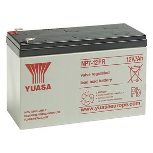 Yuasa NP7-12FR Industrial NP Series, 12V 7Ah Valve Regulated Lead Acid Battery, Flame Retardant, 20-Hr Rate Capacity, General Purpose
