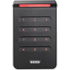 HID 40KNKS-01-00001H HID Signo 40K Keypad Pigtail Reader, Seos, Wiegand, 4bit Message, No Parity, Black/Silver