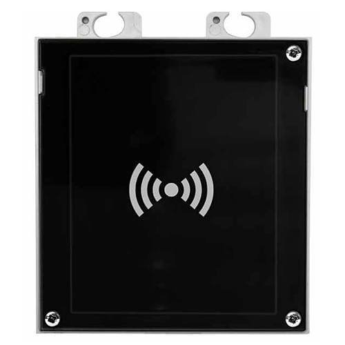 2N IP Verso Series RFID Reader with NFC, OR 10m, Supports 13.56 MHz, Black