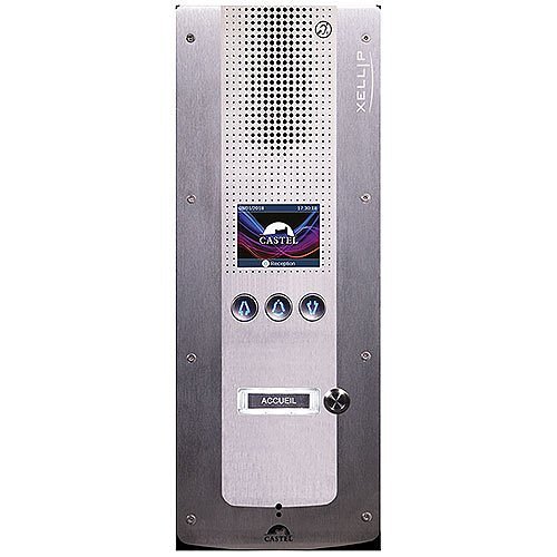 Castel XLESS AUDIO 1B Audio Door Station 1-Call Button, Flush Mount