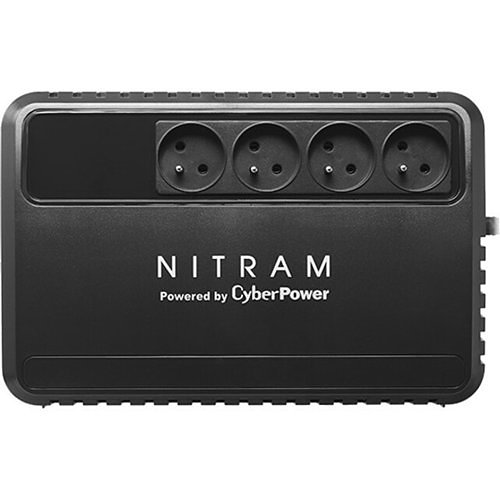Nitram BU1000E-FR BU Series Non-Flammable 1000VA 600W, 4x FR Sockets UPS with 2x 5Ah Batteries